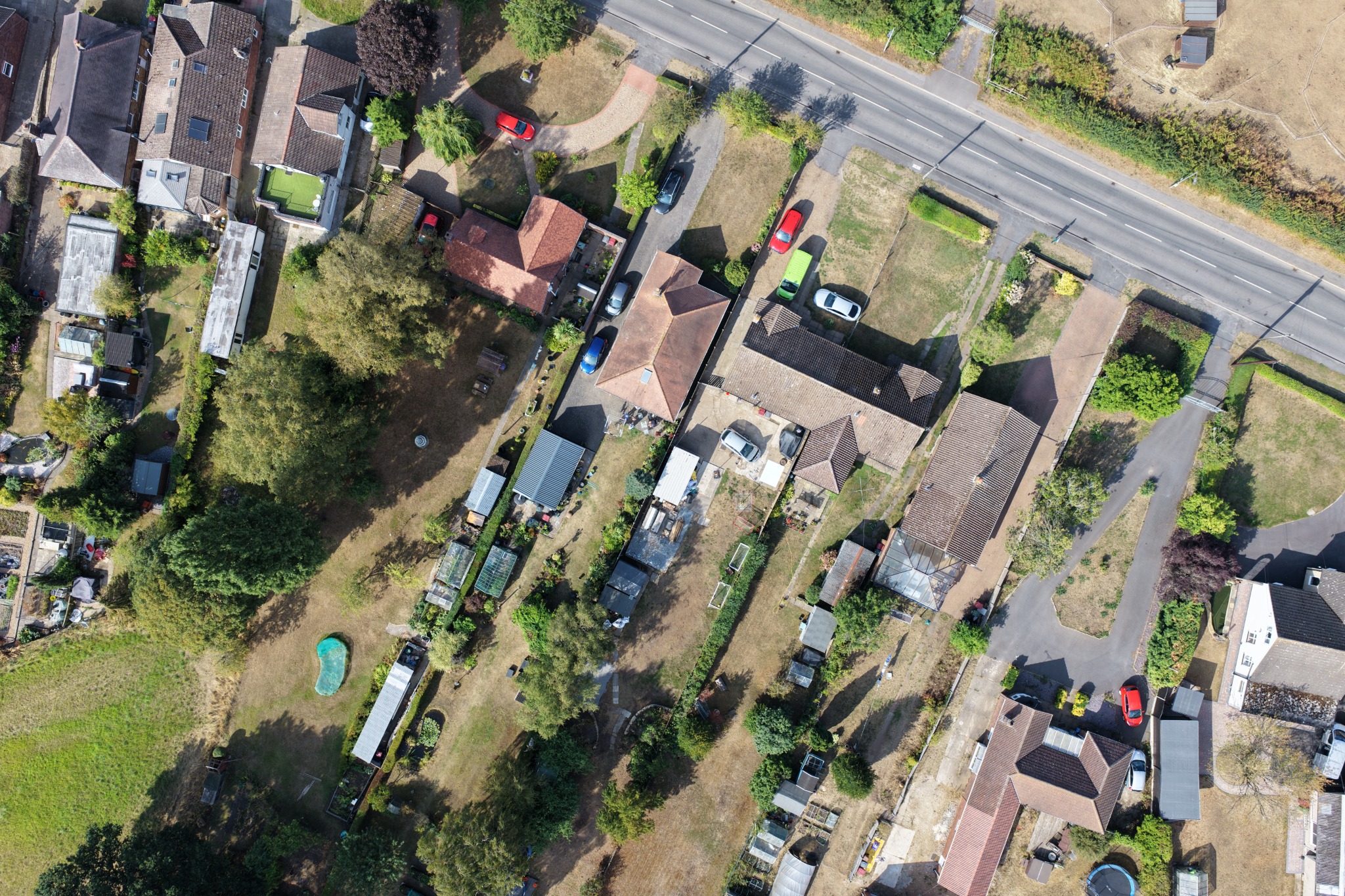 Top-down aerial property photograph